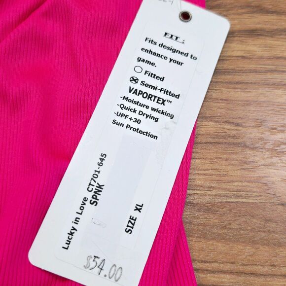 Vaportex Lucky In Love Performance Twist Tank Top Womens XL Tennis Active NEW - Picture 6 of 9